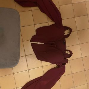 long sleeve corset crop top